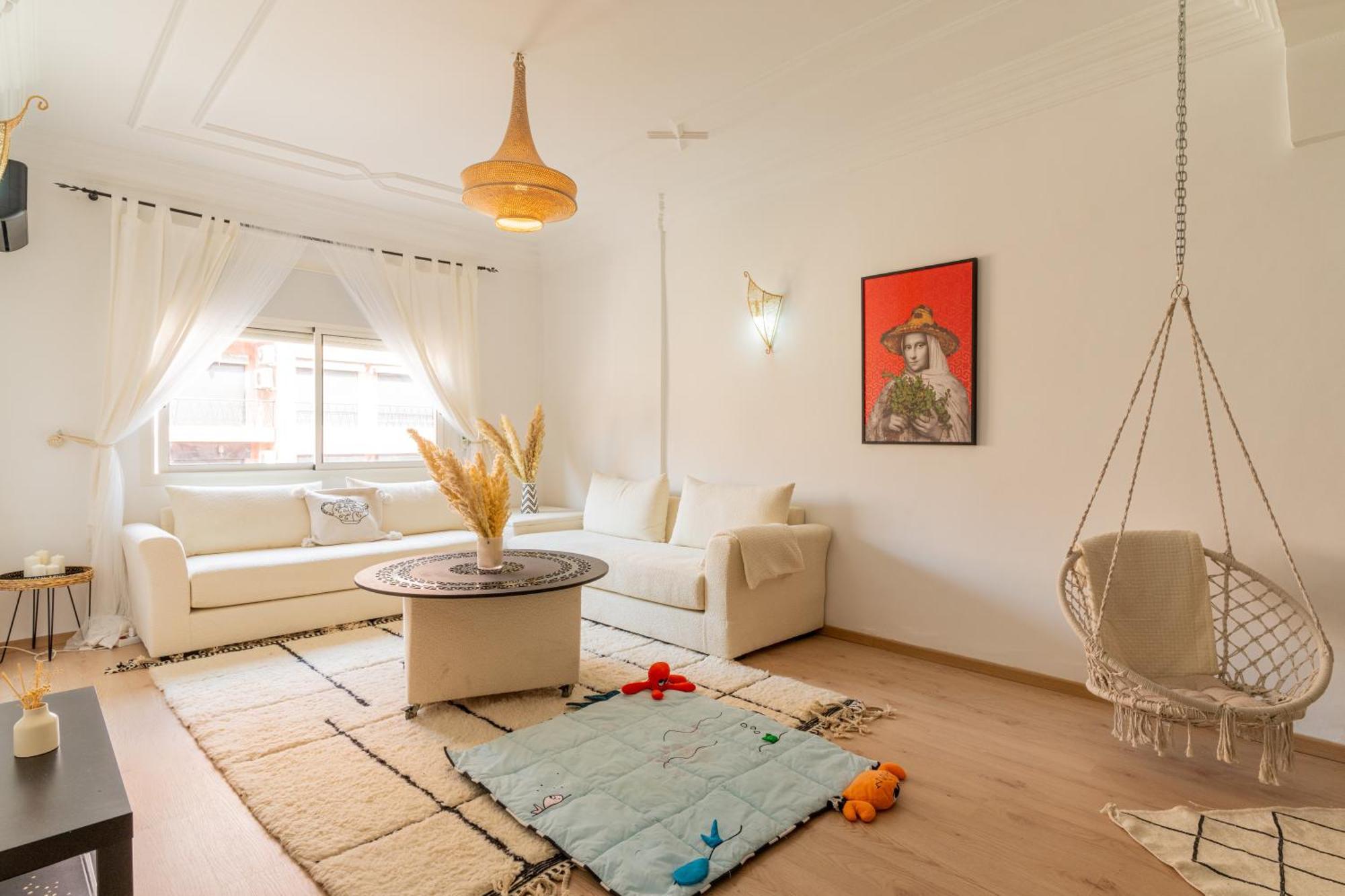 Appartement Centre Marrakech Gueliz - Cool & Cozy Apartment For A Family Stay In The Heart Of The City Марракеш Екстер'єр фото